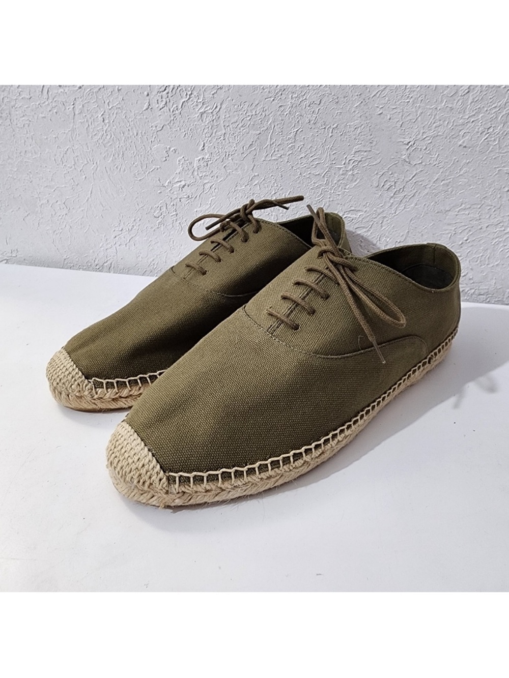 POLO RALPH LAUREN Canvas Lace-Up Espadrille size 8